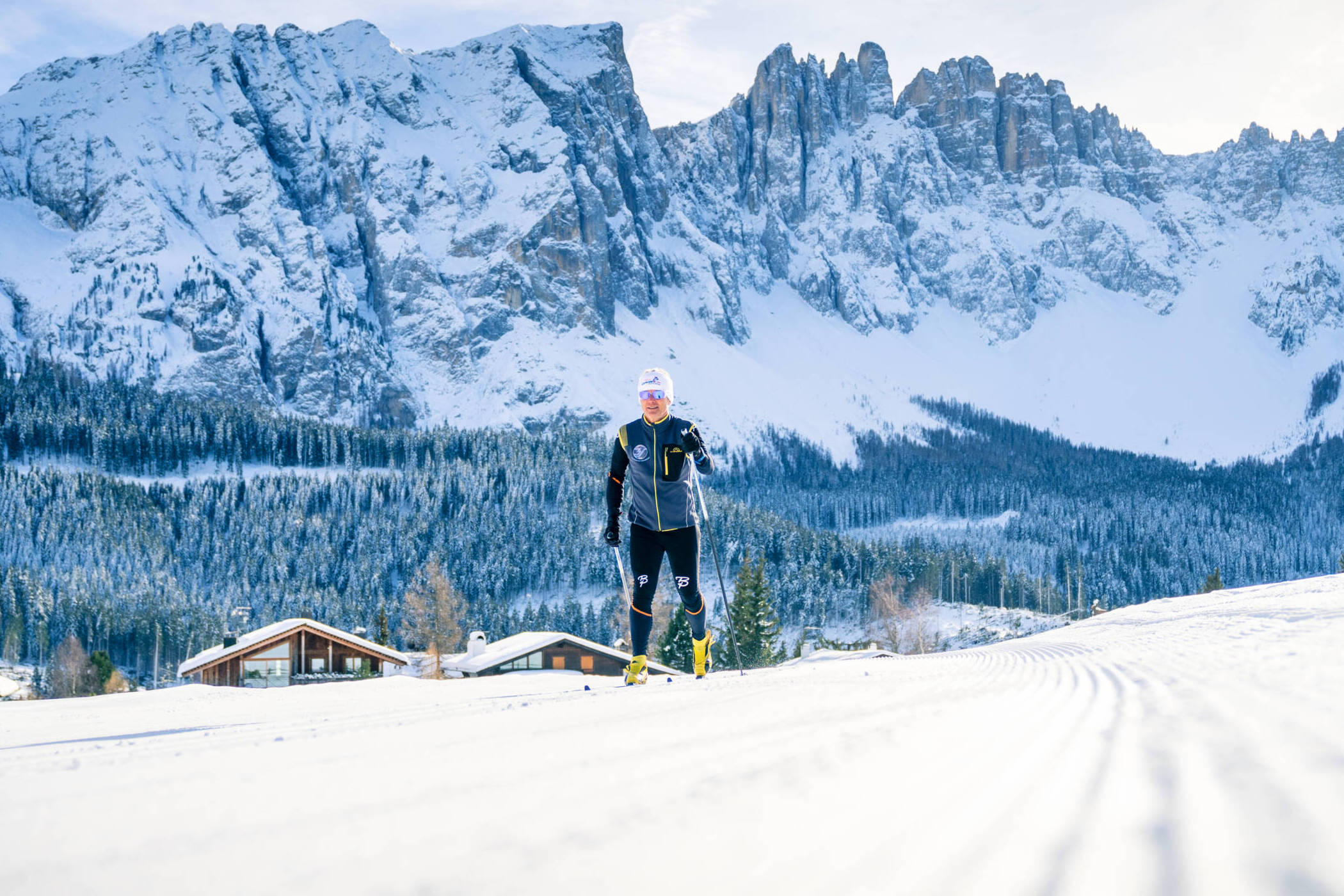 Langlaufen Carezza Dolomites