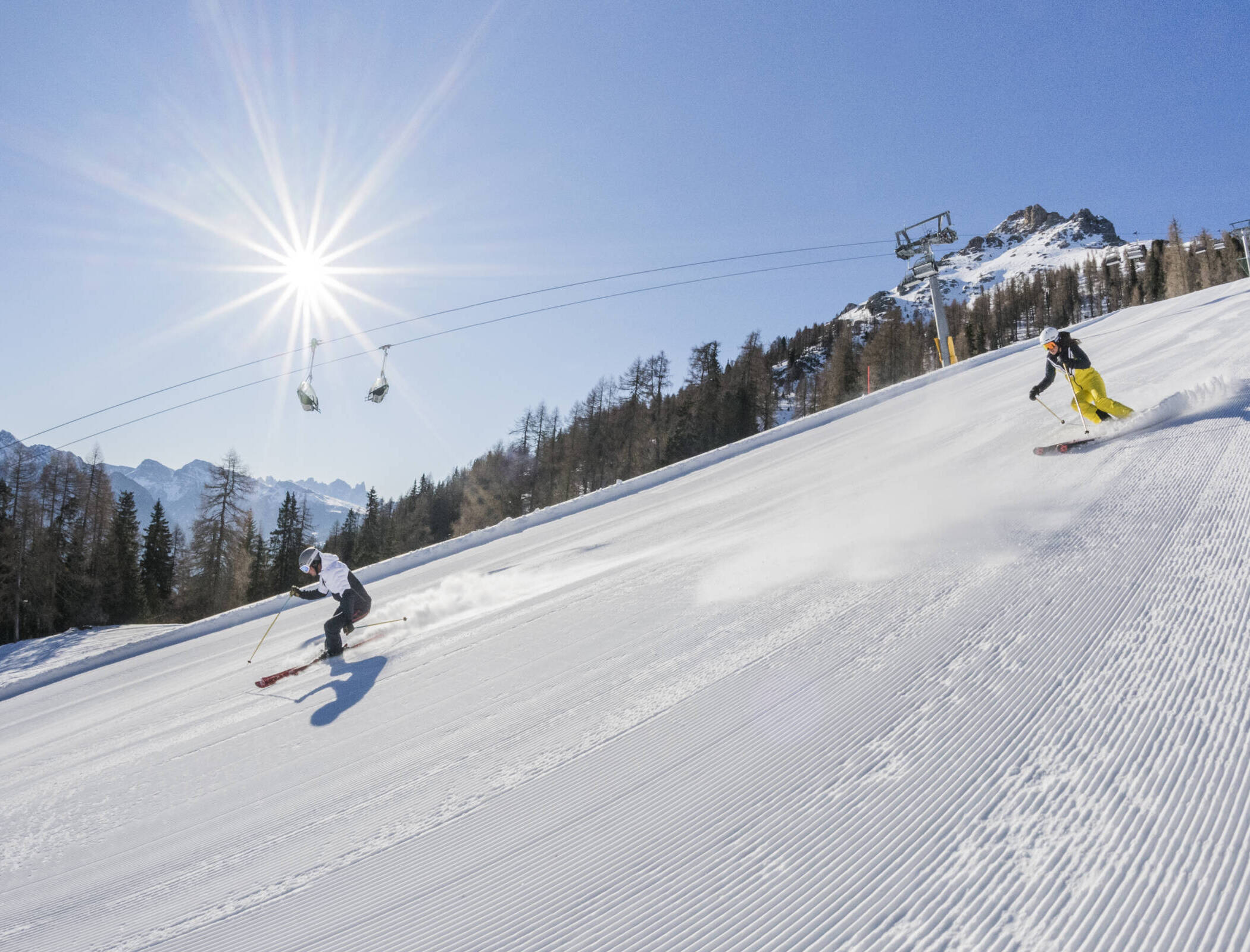 Skifahren Carezza Dolomites Dolomitisuperski