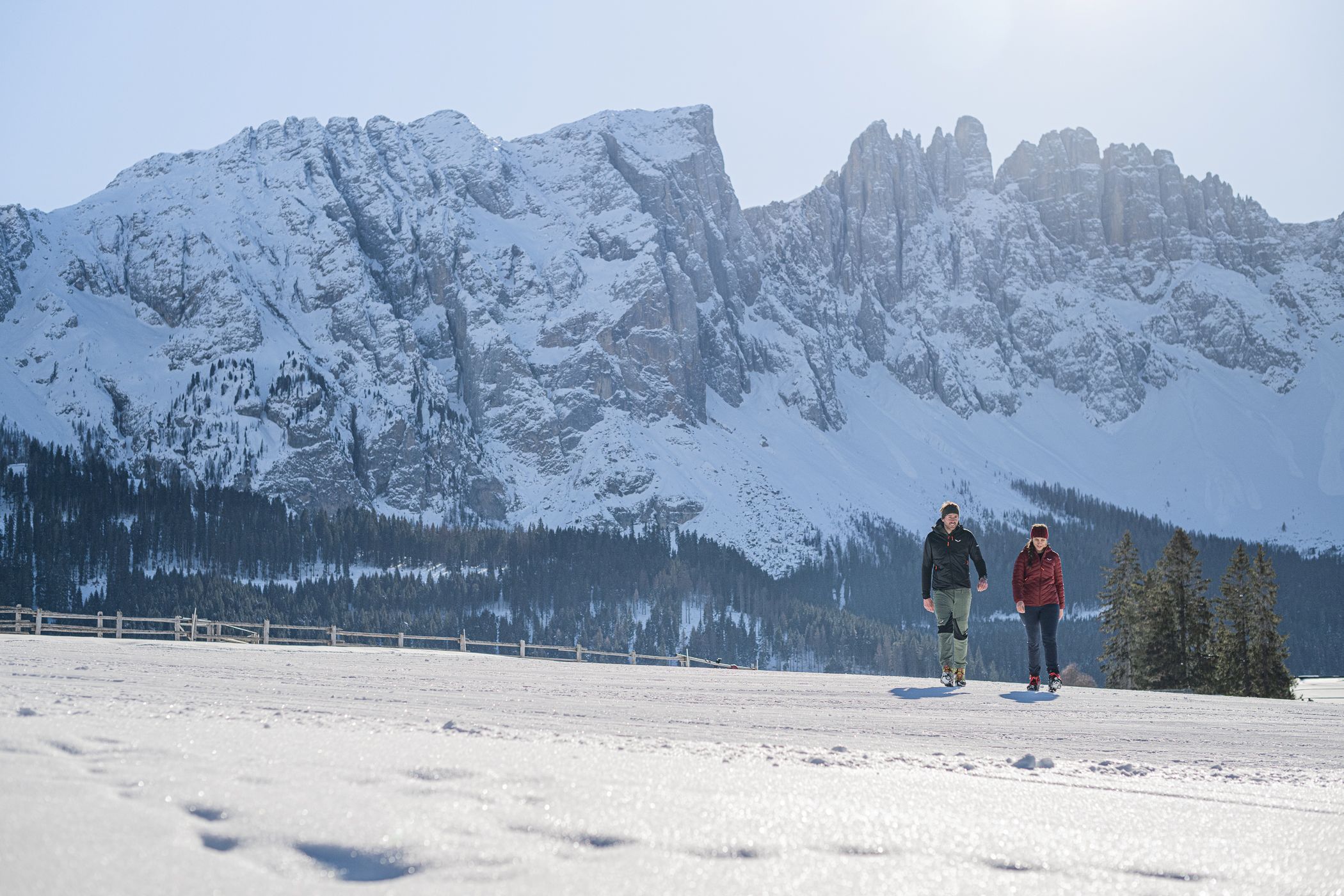 Winterwanderung am Rosengarten