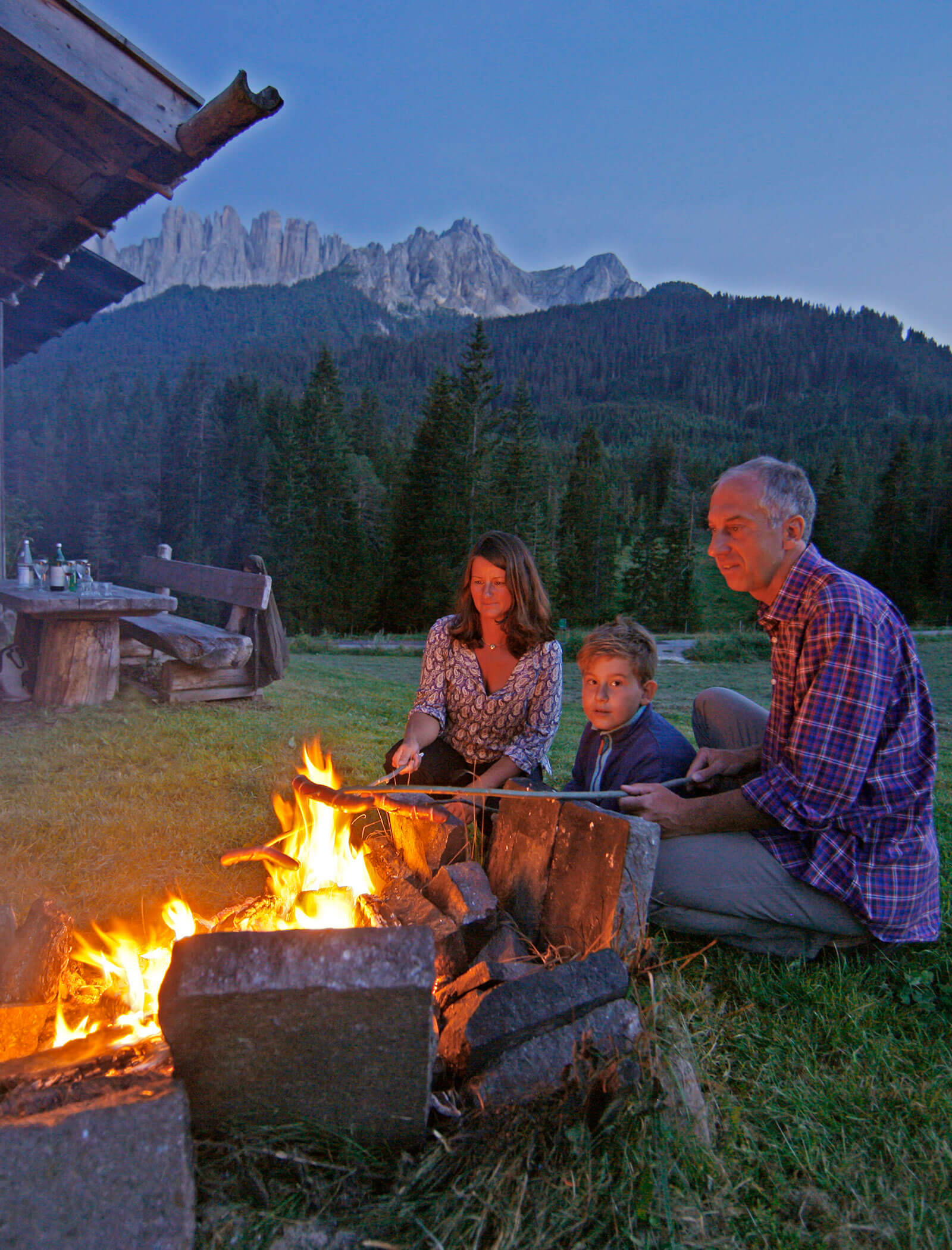 Lagerfeuer bei der Schupfe