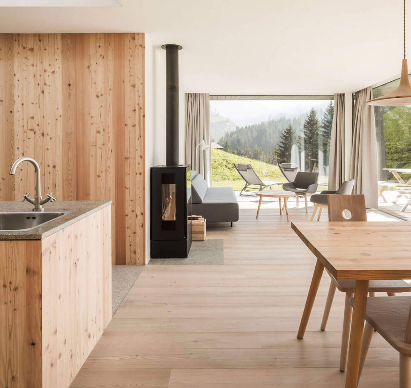 Lodge Rosengarten - Wohnraum