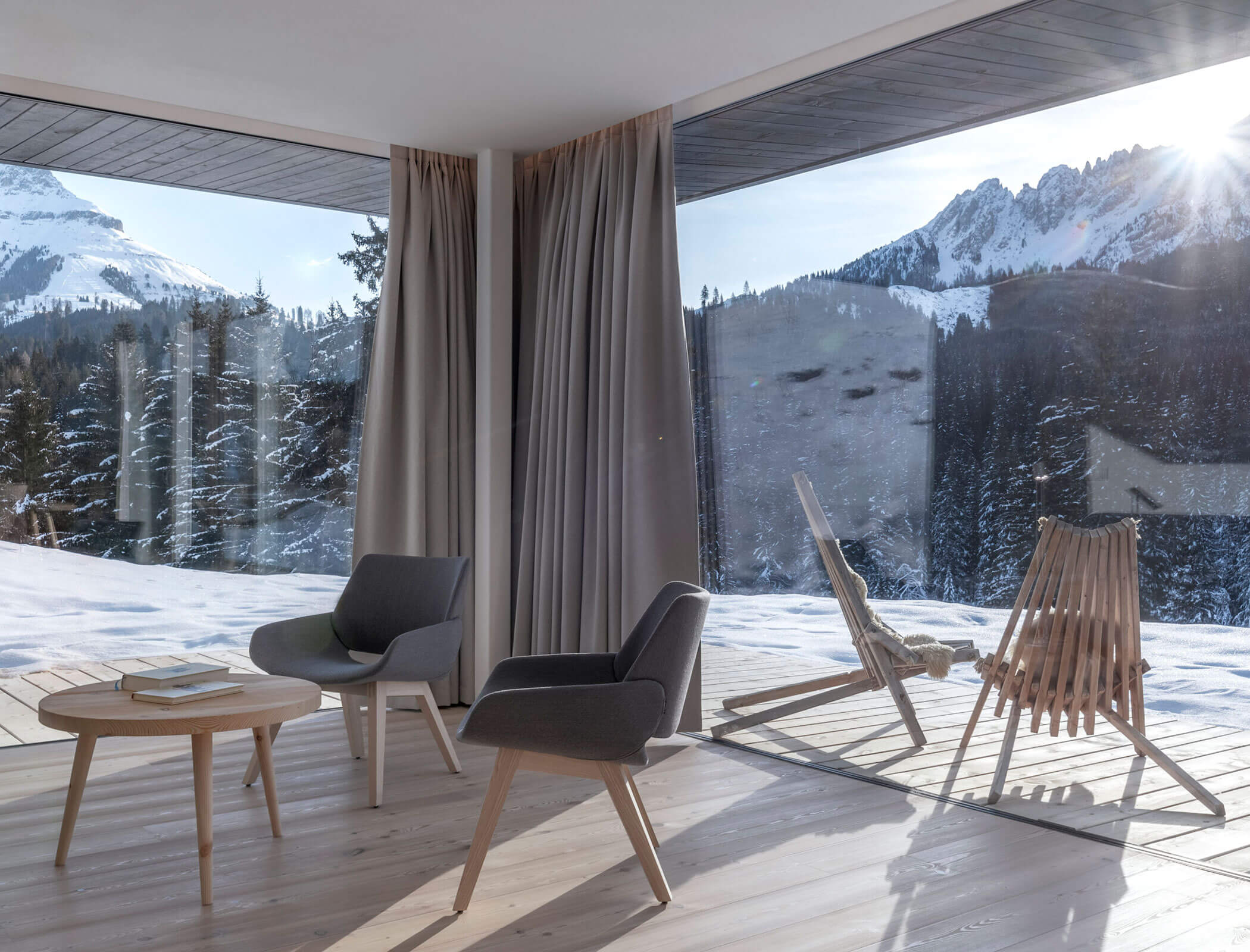 Lodge Rosengarten - Ausblick im Winter
